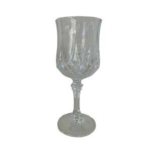 Vintage wine glass in the Longchamp pattern by Cristal D'Arques-Durand, single